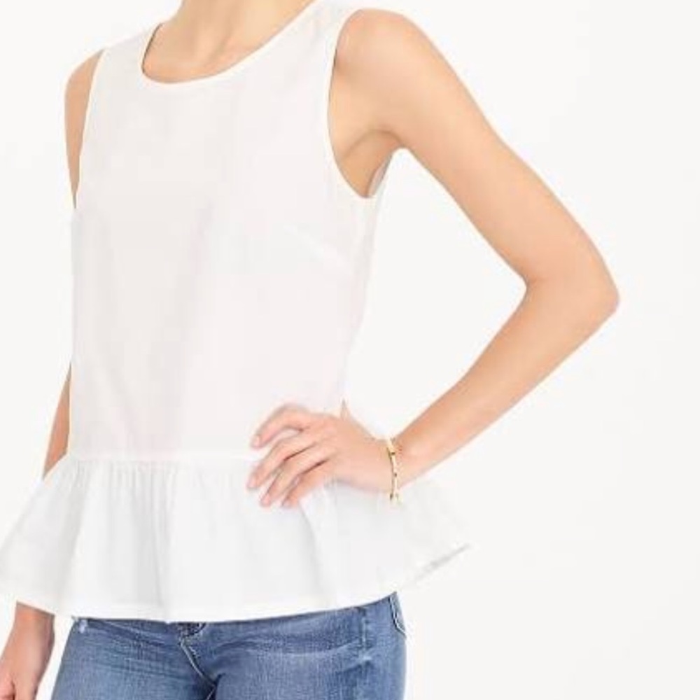 J Crew Pre plum Bow Back Top